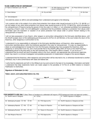 Form SP4-382 Affidavit of Safekeeping by Third Party for Relinquishment of Firearms Pursuant to 23 Pa.c.s. 6108.3 - Pennsylvania, Page 3