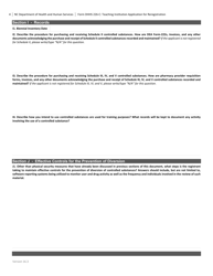 Form DHHS226-C Teaching Institution Application for Renewal - North Carolina, Page 4