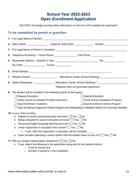 Open Enrollment Application - Iowa, Page 3