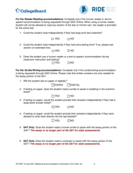 Ri Sat School Day and Psat 10 Accommodations Questionnaire - Rhode Island, Page 3