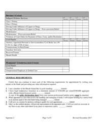 Application for Court Appointment Certification - Rhode Island, Page 3