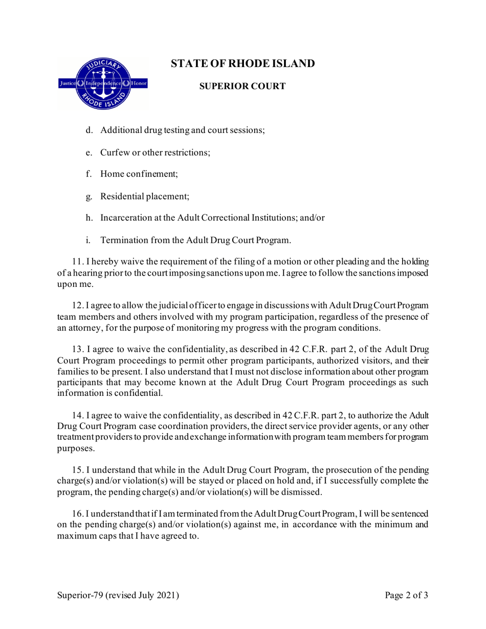 Form Superior-79 Contract - Rhode Island, Page 2