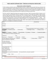 Document preview: Language Assistant Complaint - Rhode Island (Portuguese)