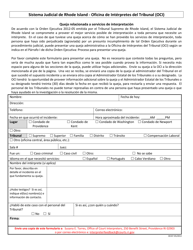 Document preview: Queja Relacionada a Servicios De Interpretacion - Rhode Island (Spanish)