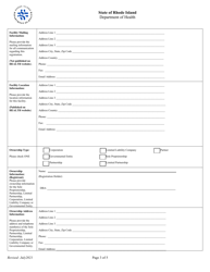 Application for Registration for Rtf Therapeutic X-Ray Equipment Facility - Rhode Island, Page 3