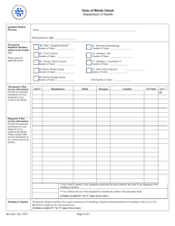 Application for Registration for Rtf Therapeutic X-Ray Equipment Facility - Rhode Island, Page 4