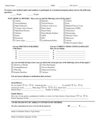 Arrigan Rehabilitation Center - Patient Information Intake Form - Rhode Island, Page 2