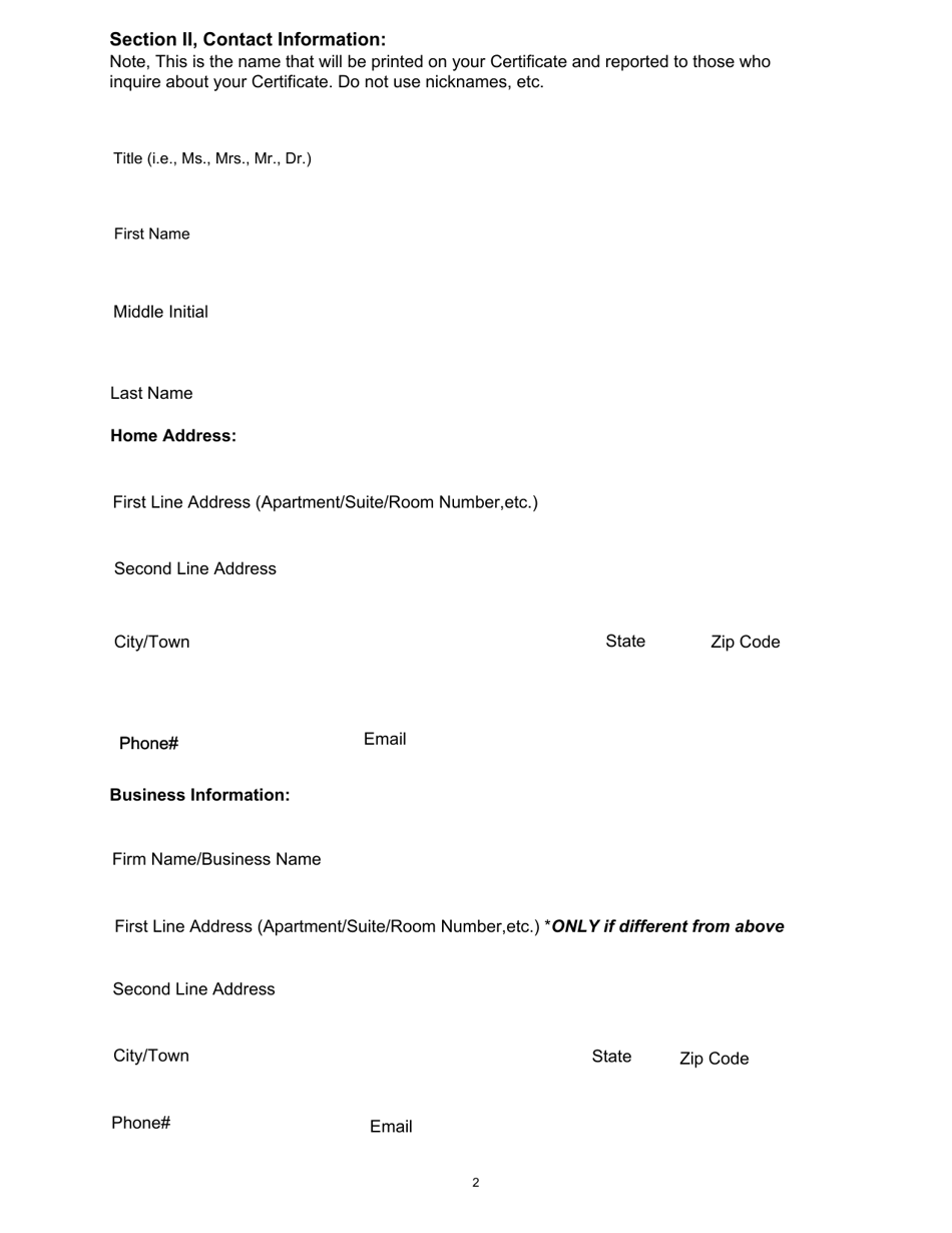 Rhode Island Qualified Rehabilitation Counselor Application - Rhode Island, Page 2