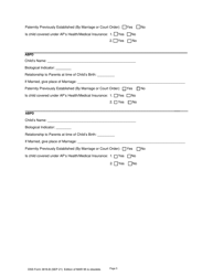 DSS Form 3816-B Child Support Referral Absent Parent Data - South Carolina, Page 5