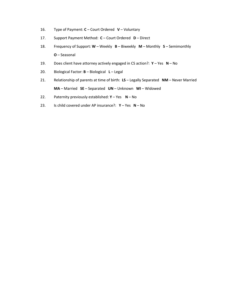 DSS Form 3816-B Child Support Referral Absent Parent Data - South Carolina, Page 7