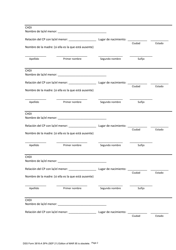 DSS Formulario 3816-A SPA Remision De Manutencion Infantil Datos De Los Menores - South Carolina (Spanish), Page 2