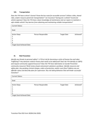 DSS Form 30206 Youth Driven Transition Plan - South Carolina, Page 9