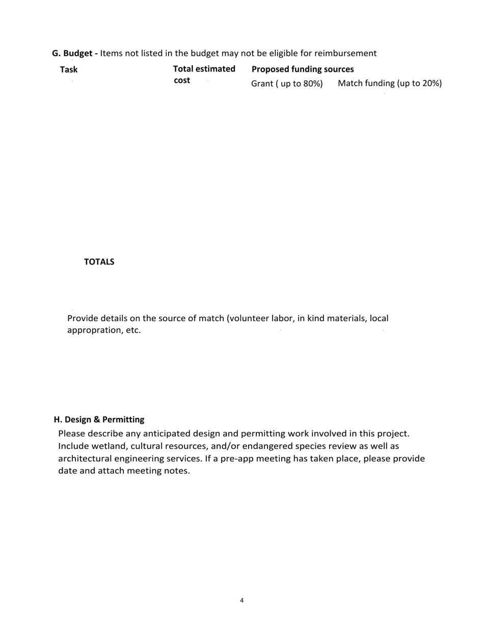 Recreational Trails Program Grant Request - Large Project Grant ($25,000 to $100,000) - Rhode Island, Page 4