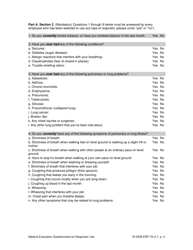 Form 7D-3-7 Medical Evaluation Questionnaire for Respirator Use - Rhode Island, Page 3