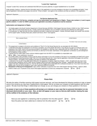 DSS Form 2700-1 Custodial Parent's Application for Child Support Services - South Carolina, Page 2
