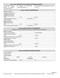 DHEC Form 0264 Application for Body Piercing - South Carolina, Page 6