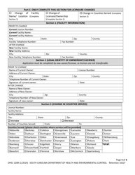 DHEC Form 3289 Application for Home Health Agency - South Carolina, Page 5