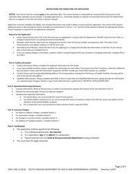 DHEC Form 3291 Application for Hospices (Outpatient) - South Carolina, Page 2