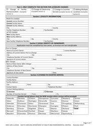 DHEC Form 3291 Application for Hospices (Outpatient) - South Carolina, Page 5
