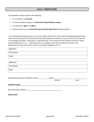 DHEC Form 0234 Licensure Application for Tattoo Facility - South Carolina, Page 8