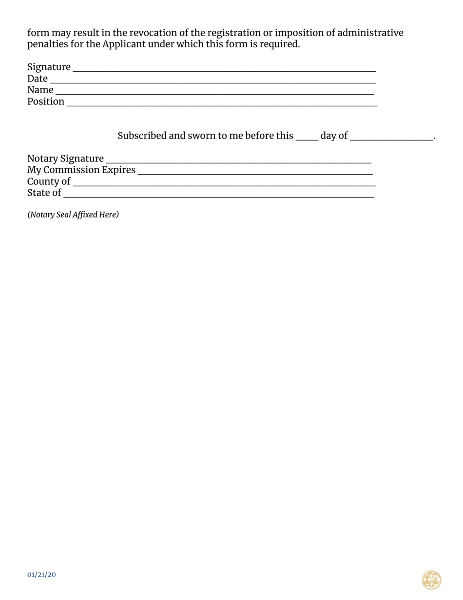 Third Party Administrator Additional Initial Application Questions - South Carolina, Page 3