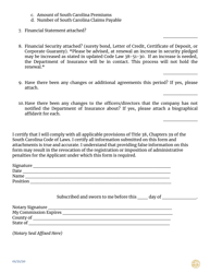 Third Party Administrator Additional Renewal Application Questions - South Carolina, Page 2