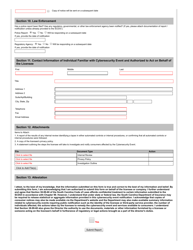 Cybersecurity Event Reporting Form - South Carolina, Page 3