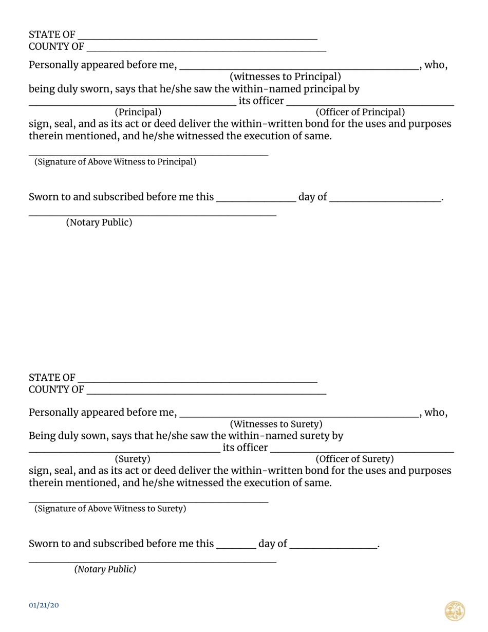 South Carolina Premium Service Company Surety Bond - South Carolina, Page 3