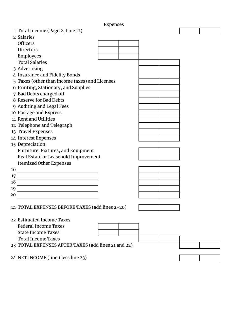 Insurance Premium Service Company Annual Statement - South Carolina, Page 6