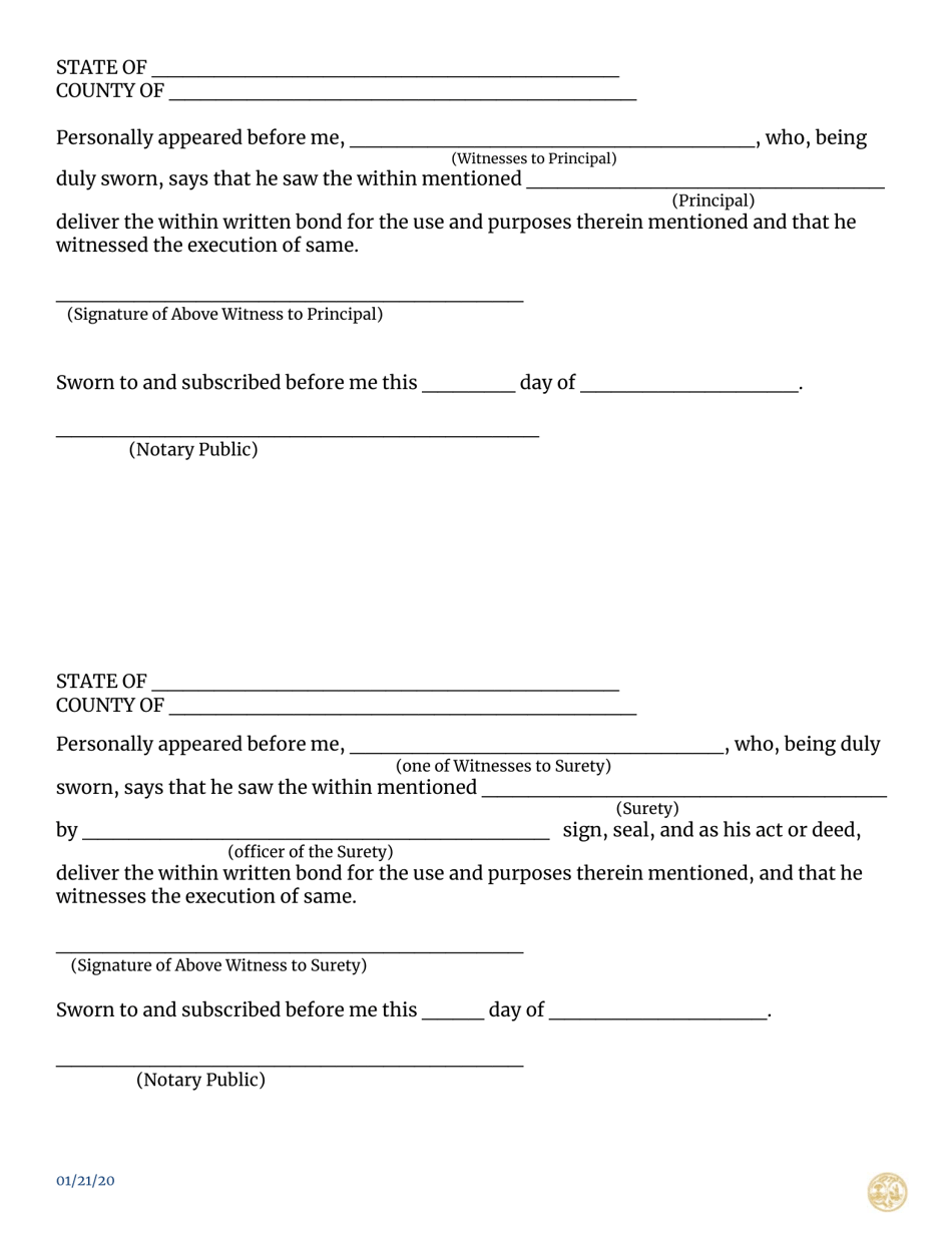 South Carolina Service Contract Surety Bond - South Carolina, Page 3