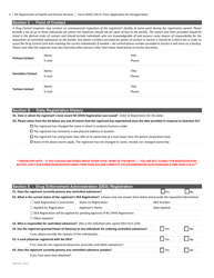 Form DHHS226-D Clinic Application for Renewal - North Carolina, Page 2