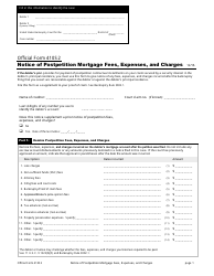 Document preview: Official Form 410S2 Notice of Postpetition Mortgage Fees, Expenses, and Charges