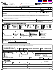 WSIB Form 8 &quot;Health Professional's Report&quot; - Ontario, Canada, Page 2