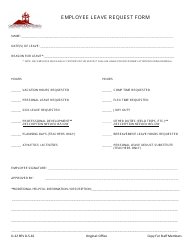 Document preview: Employee Leave Request Form - Central Point School District 6