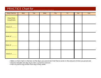 &quot;Viola/Violin Practice Chart Template&quot;