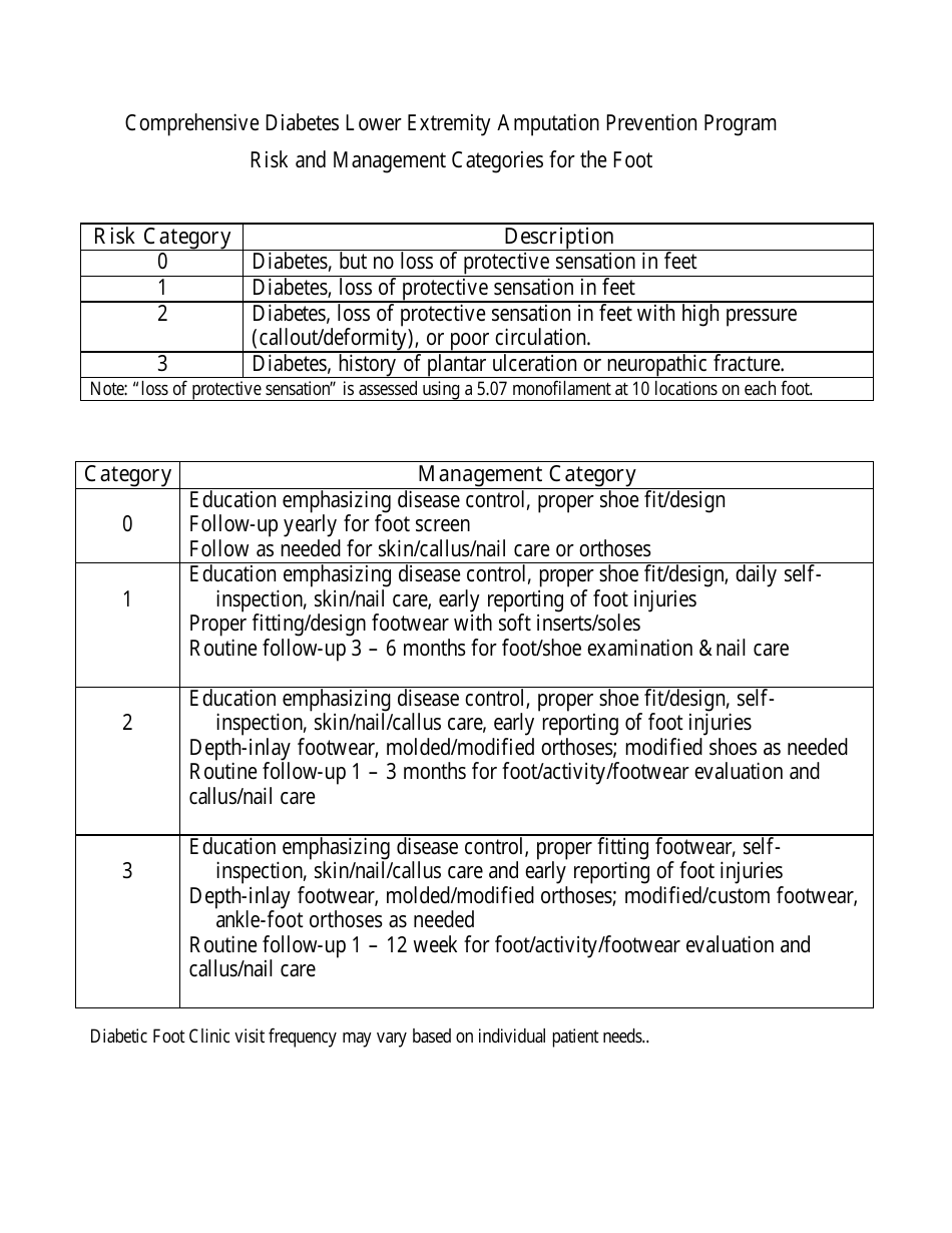 Diabetes Foot Screen Form, Page 4