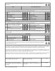 DA Form 7246 Exceptional Family Member Program (EFMP) Screening Questionnaire, Page 2