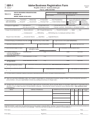 Form IBR-1 Idaho Business Registration Form - Idaho