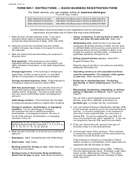 Form IBR-1 Idaho Business Registration Form - Idaho, Page 3