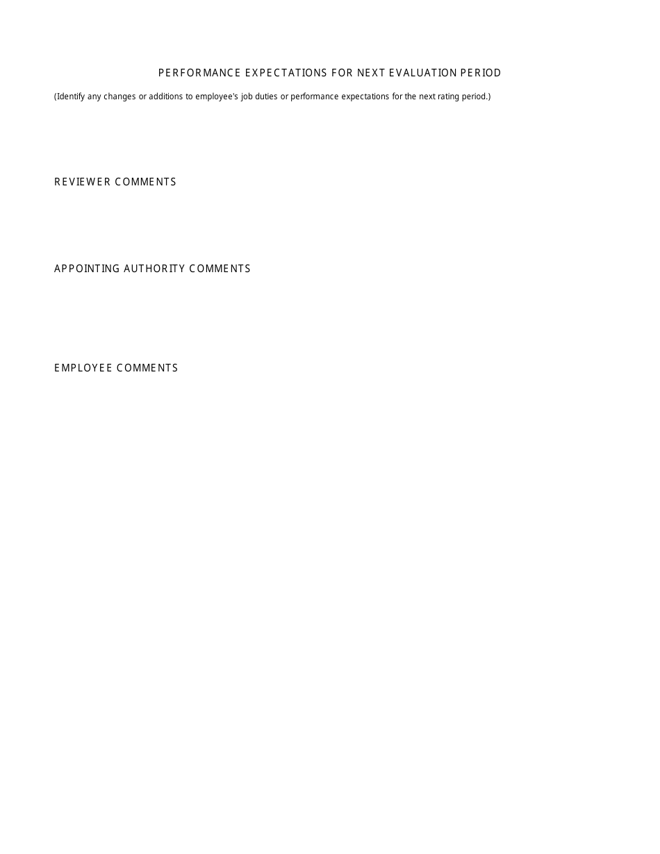 Performance Evaluation Report Form - Vermont, Page 4