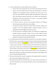 Commercial Property Rental Agreement Template, Page 4