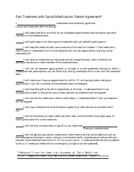 Sample Patient Agreement Forms, Page 2