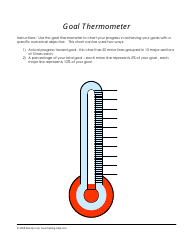 &quot;Thermometer Goal Chart&quot;