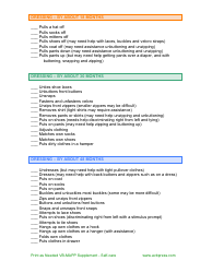&quot;Self-care Checklists Template&quot;, Page 2