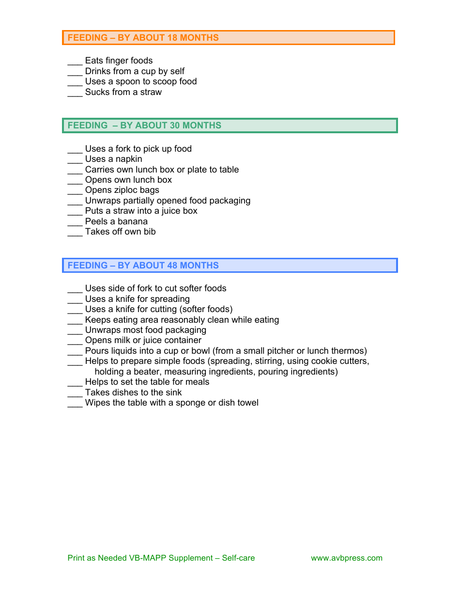 Self-care Checklists Template, Page 4
