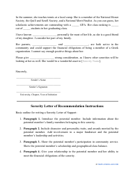 &quot;Sorority Letter of Recommendation Template&quot;, Page 2