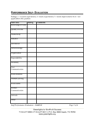 Sample Staff Performance Evaluation Form - Greenlights for Nonprofit Success, Page 3