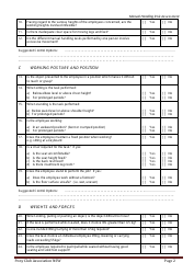 Manual Handling Risk Assessment Checklist Template - Pony Club Association Nsw, Page 2