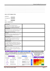 Manual Handling Risk Assessment Checklist Template - Pony Club Association Nsw, Page 6