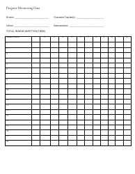 Progress Monitoring Data Template - Oral Reading Fluency (Wrc/Errors), Page 2